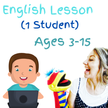 English Lesson (1 student) 30 minutes OLD PACKAGE